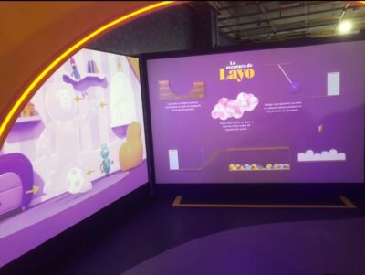 Juego interactivo proyectado